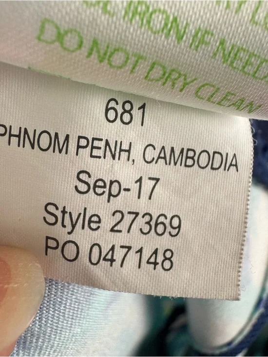 Lilly Pulitzer Blue & Aqua Swirl Print Leggings Luxletic Weekender Crash Bash - Picture 5 of 9